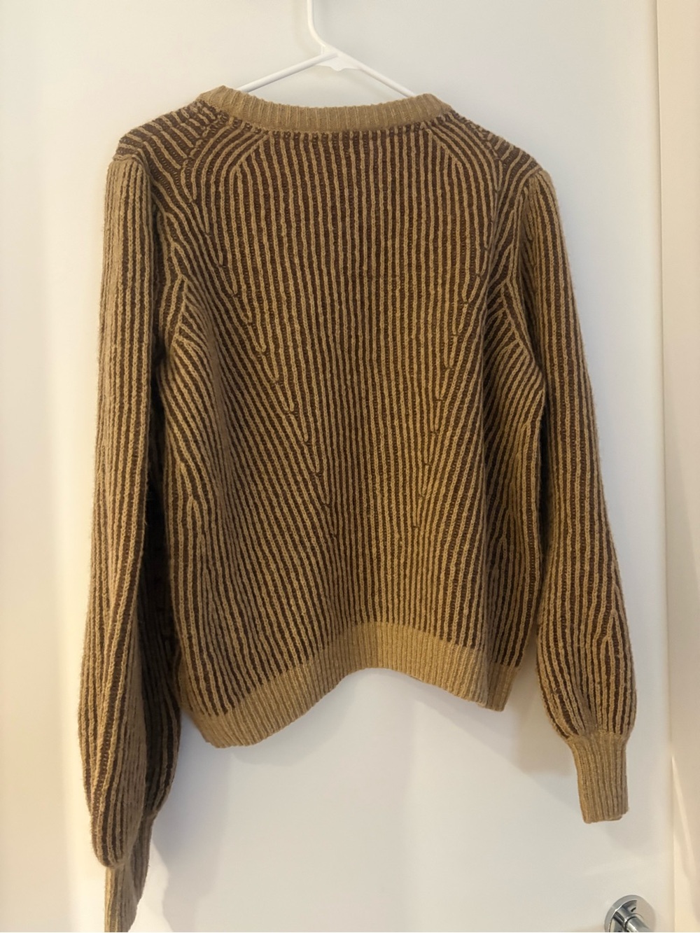 Minimum Two-Tone Brown Striped Crewneck Sweater - Picture 3 of 3